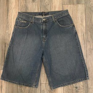 U.S. POLO ASSN. DISTRESSED‎ FLAP POCKET DENIM JEAN SHORTS 34